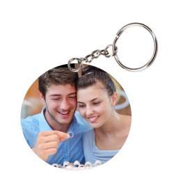 ROUND KEY RING (WOODEN)