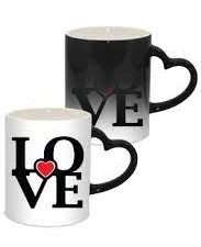 HEART HANDLE MAGIC MUG(CERAMIC)