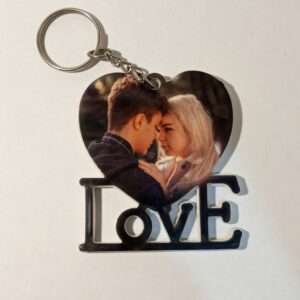 LOVE HEART KEY RING (PLASTIC)