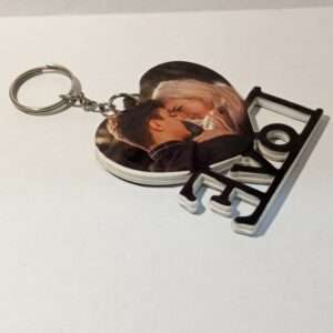 LOVE HEART KEY RING (PLASTIC)