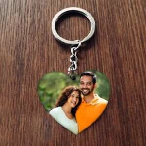 HEART KEY RING (WOODEN)