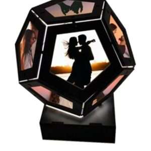 NONAGON ROTATION LAMP (WOODEN)