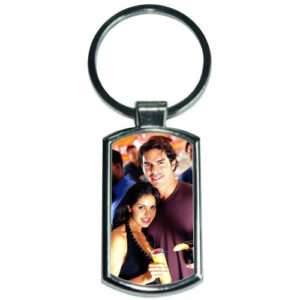 OVAL RECTANGLE KEY RING (METAL)