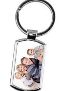 OVAL RECTANGLE KEY RING (METAL)