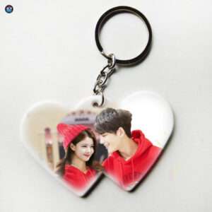 DUEL HEART KEY RING (PLASTIC)
